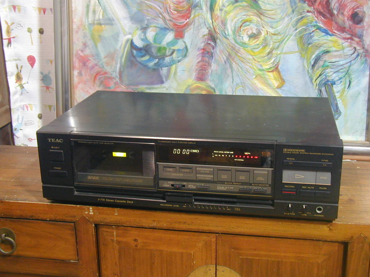□□ティアック TEAC V-770 カセットデッキです 故障品 □□ TEAC V-770