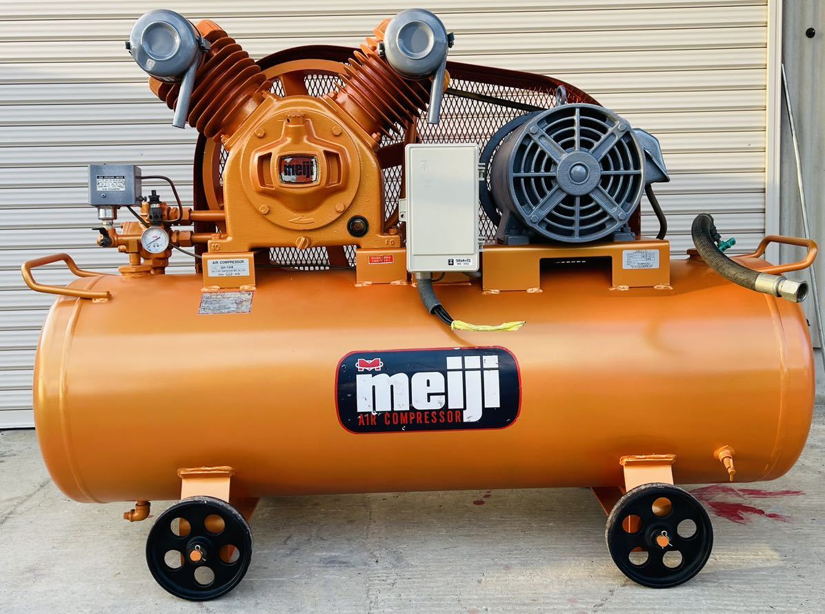 Yahoo!オークション meiji コンプレッサー GH-10A 7.5kw 244L 三相20 