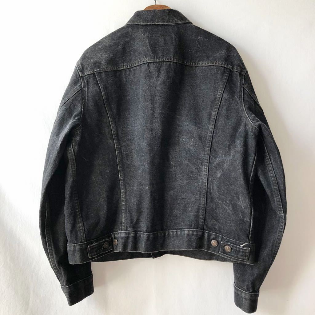 先染め! 44! 80s Levi's 70506 ブラック デニムジャケット USA製