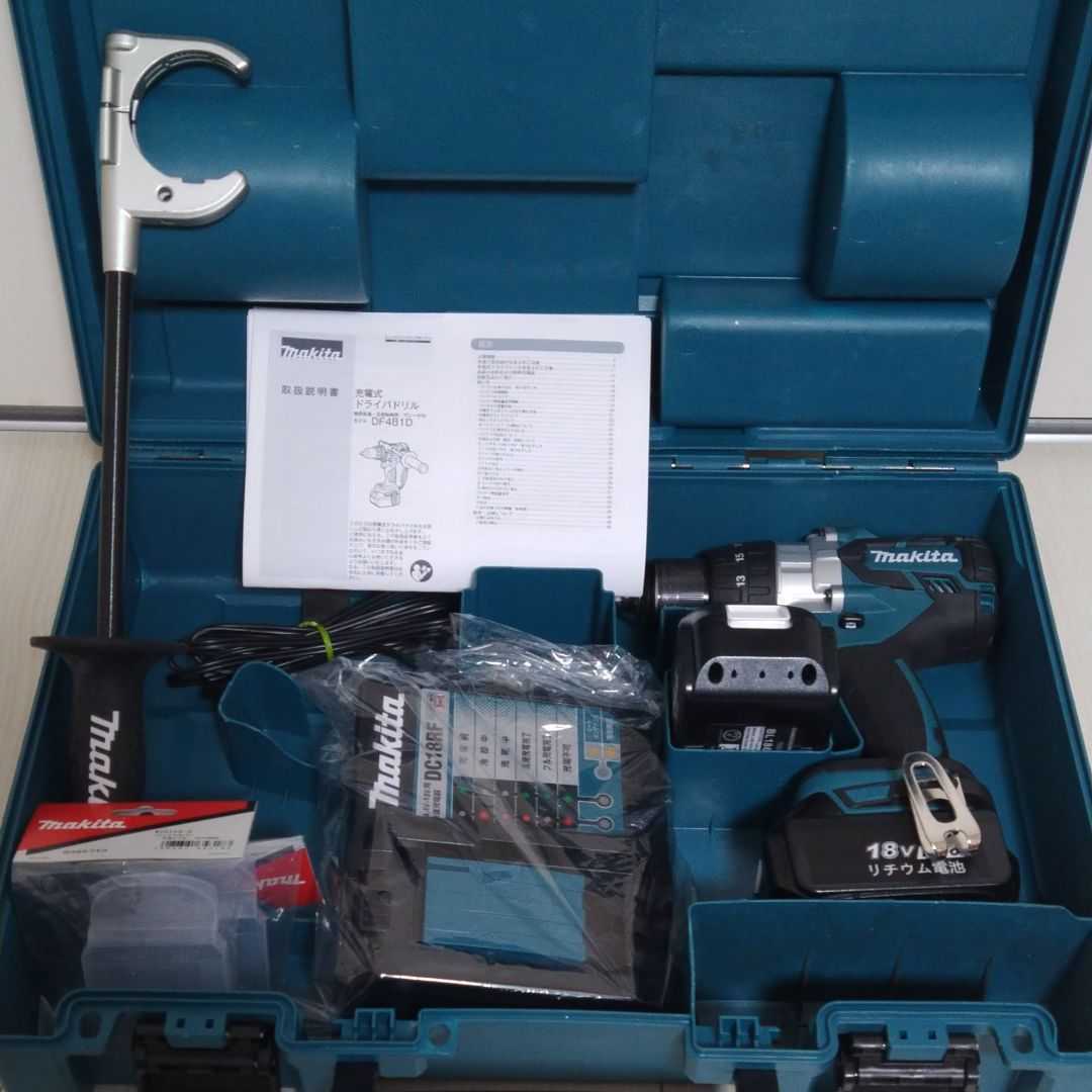 定番人気，新作登場 マキタ 18V 充電式ドライバドリル DF481D セット(電動工具セット)｜売買されたオークション情報、yahooの商品情報をアーカイブ公開 - オークファン 電動工具セット