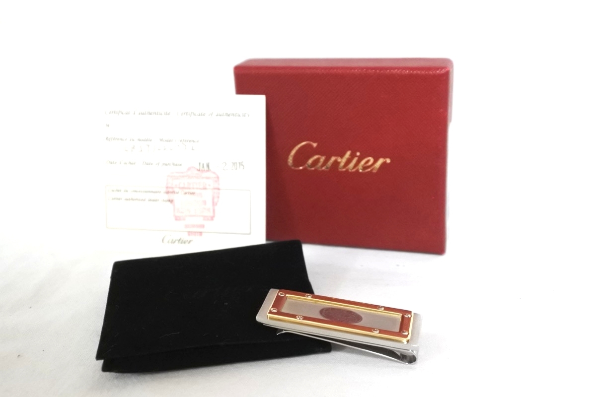 カルティエ マネークリップ新品 揺らさ