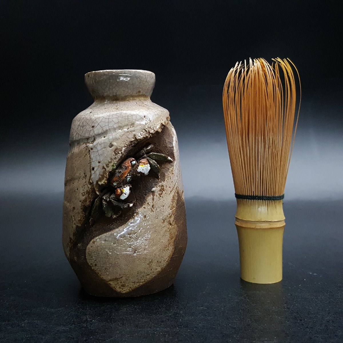 宝蔵】楽山焼 蟹細工 蟹 徳利 11cm 酒器 木箱 【公式通販】