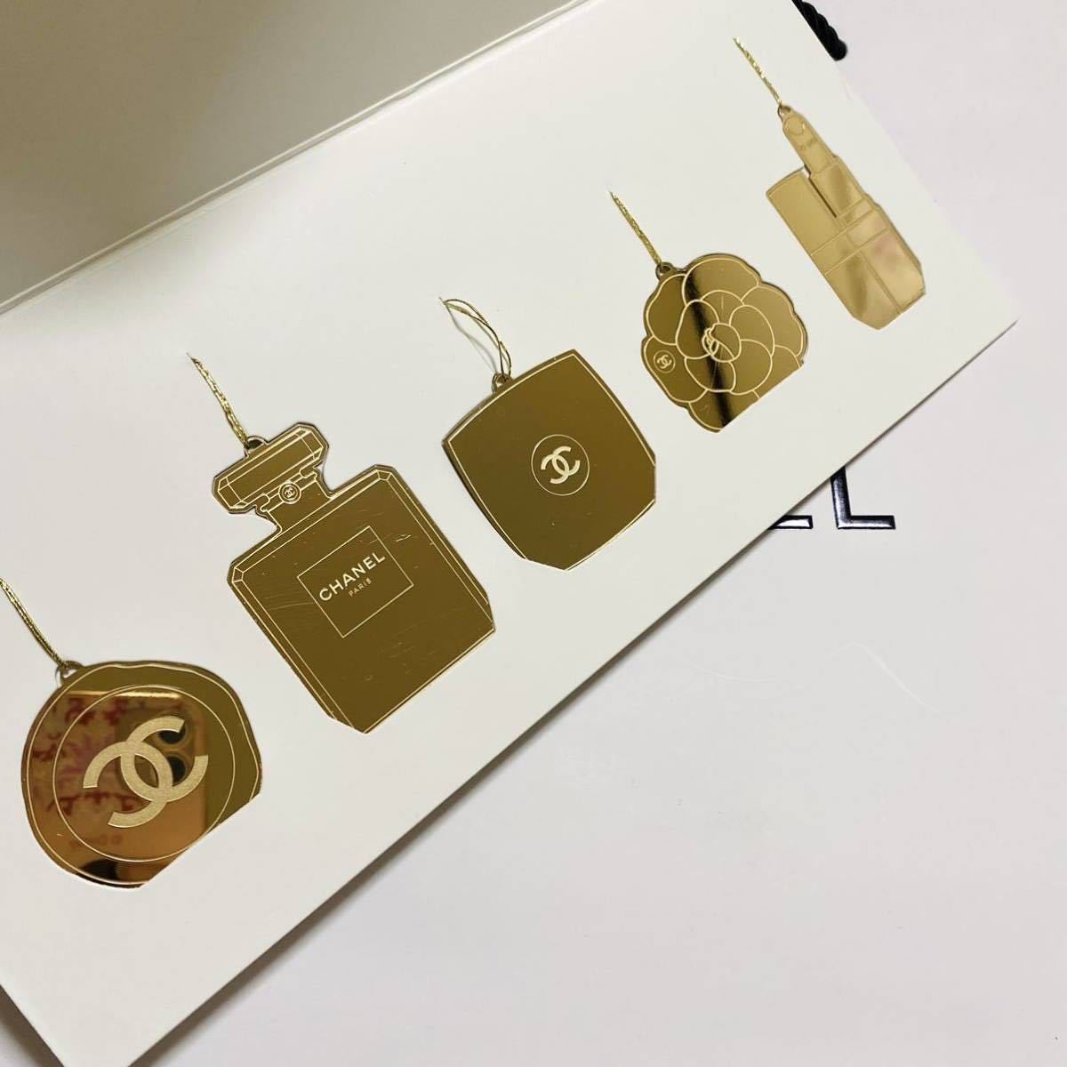 新品未開封本物 シャネル 最新ノベルティ ホリデー飾り 金属チャーム5 
