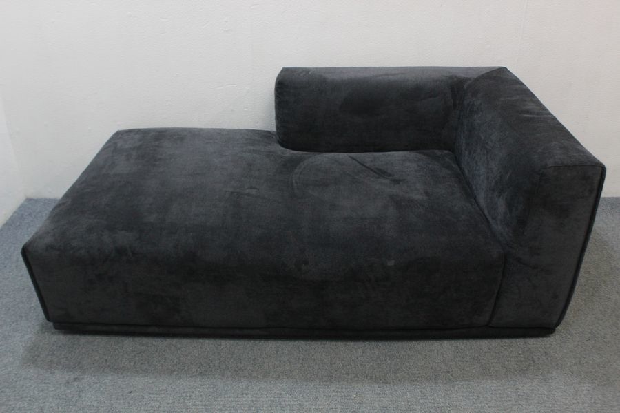 フランフラン メーネ カウチ L ブラック 起毛生地 Francfranc 中古家具  