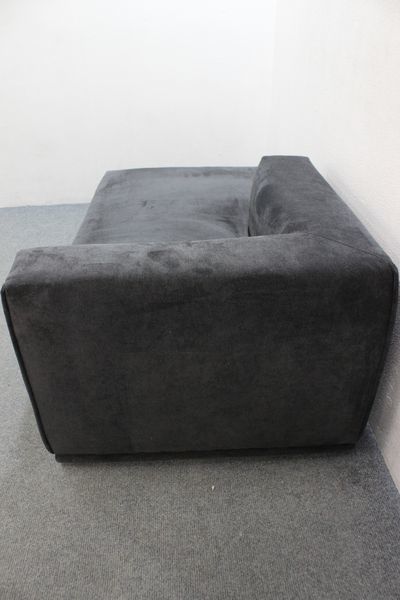 フランフラン メーネ カウチ L ブラック 起毛生地 Francfranc 中古家具  