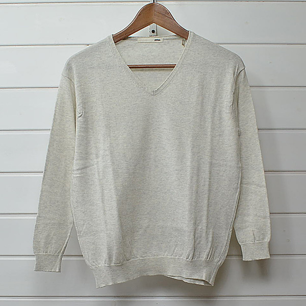 evam eva エヴァ厶エヴァ コットンニット セーター