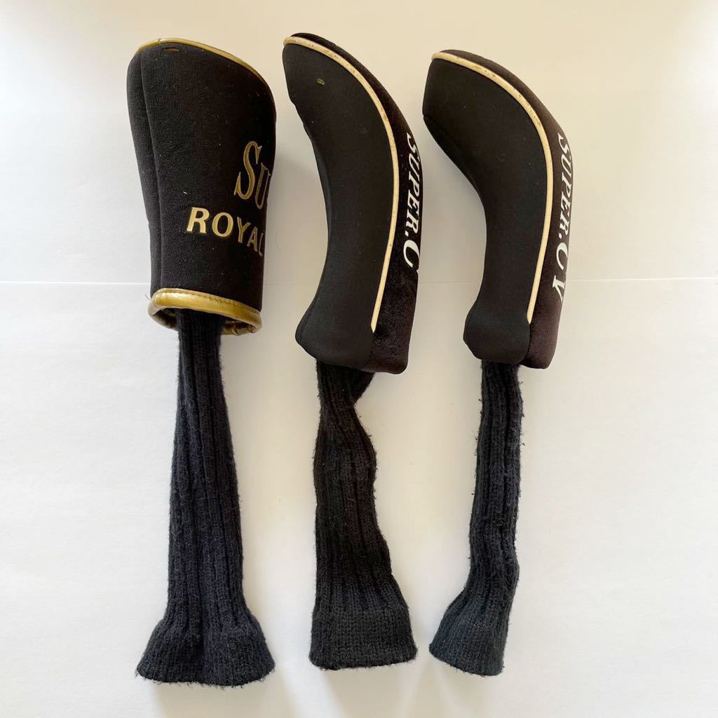 【220305C】 ゴルフクラブ ヘッドカバー 3個セット ロイヤルコレクション ROYALCOLLECTION SUPER.CV_4