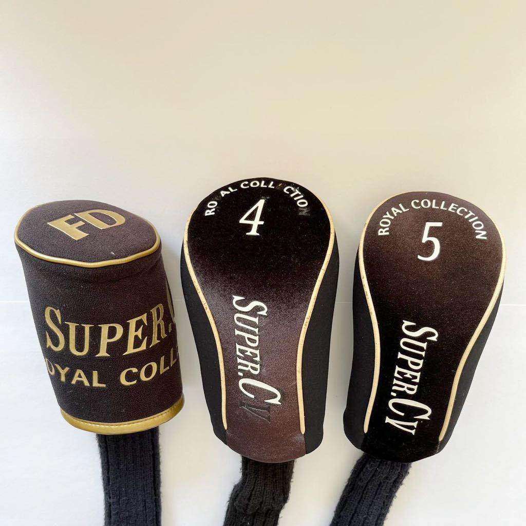 【220305C】 ゴルフクラブ ヘッドカバー 3個セット ロイヤルコレクション ROYALCOLLECTION SUPER.CV_5