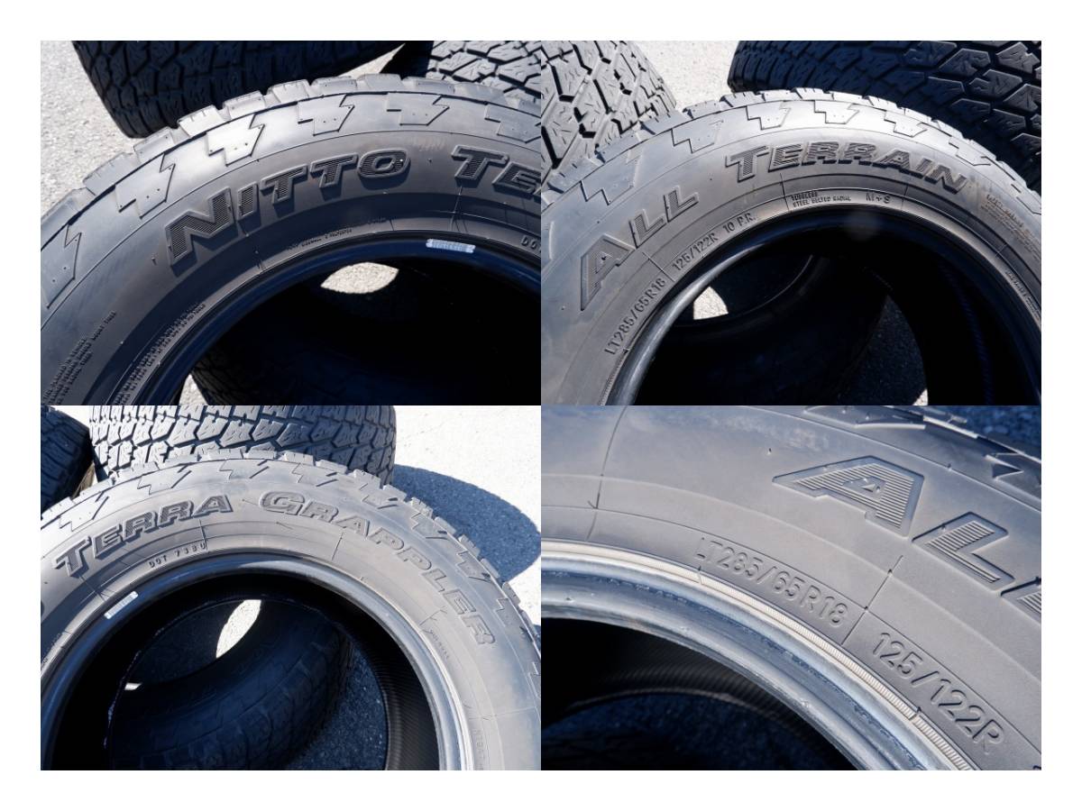 タイヤ4本セットNITTO TERRA GRAPPLER ALL TERRAIN 285/65R18 オフ 
