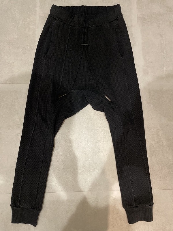 BORIS BIDJAN SABERI AW15-16 F0406C LONGJOHN2 サルエルパンツ 黒 XS