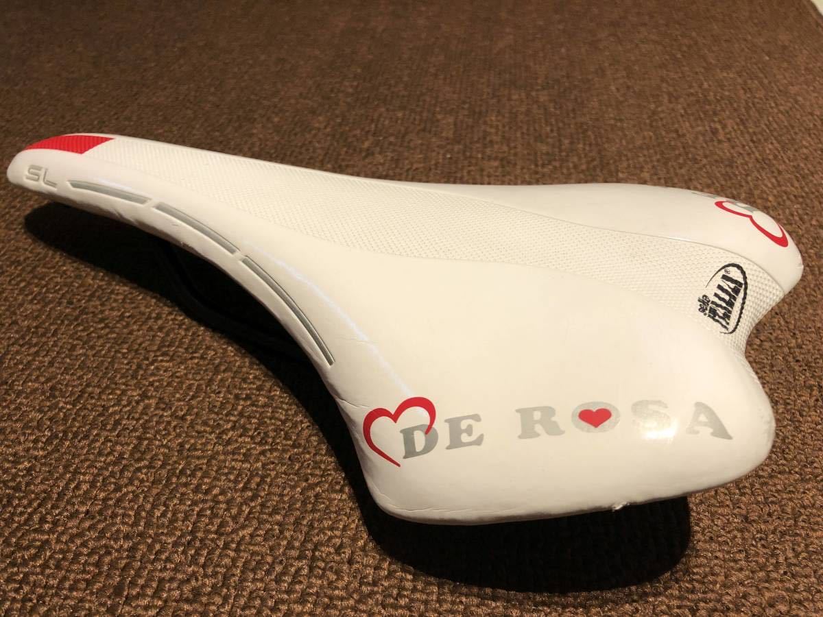 中古】selle ITALIA セライタリア DE ROSA デローザ SL ホワイト 白
