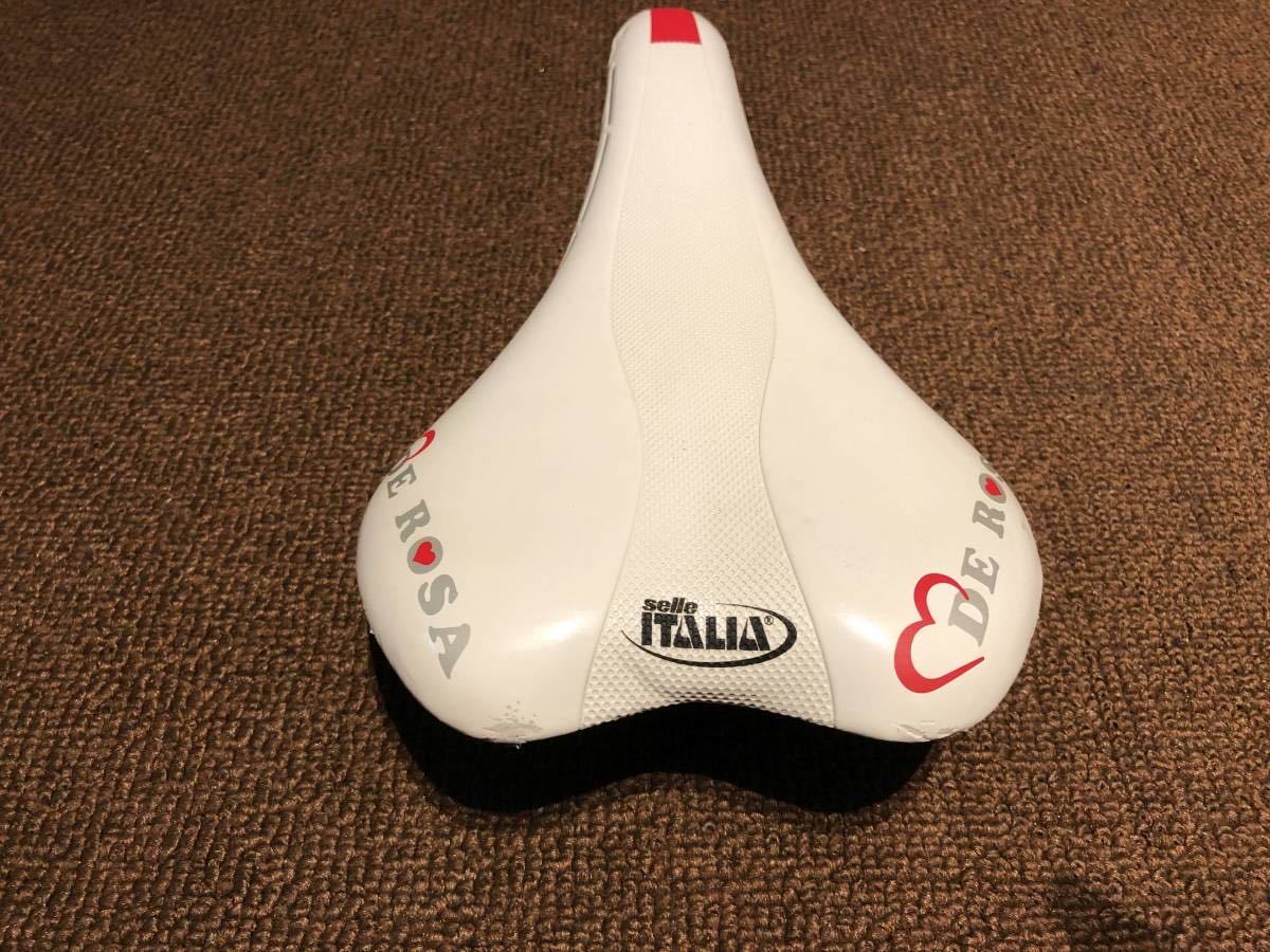 中古】selle ITALIA セライタリア DE ROSA デローザ SL ホワイト 白