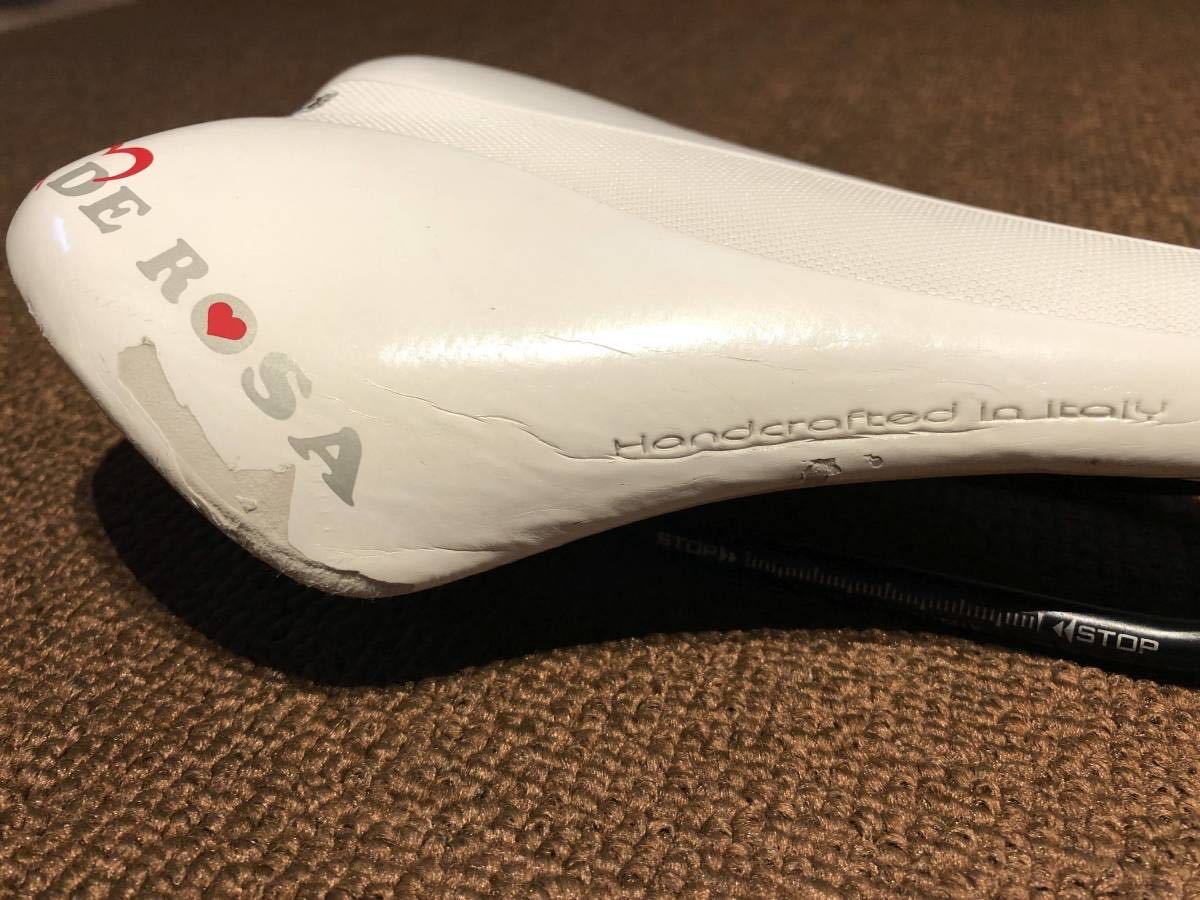 中古】selle ITALIA セライタリア DE ROSA デローザ SL ホワイト 白