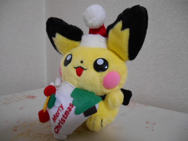 2000 TOMY ポケモンサンタ ぬいぐるみ ピチュー(ポケットモンスター