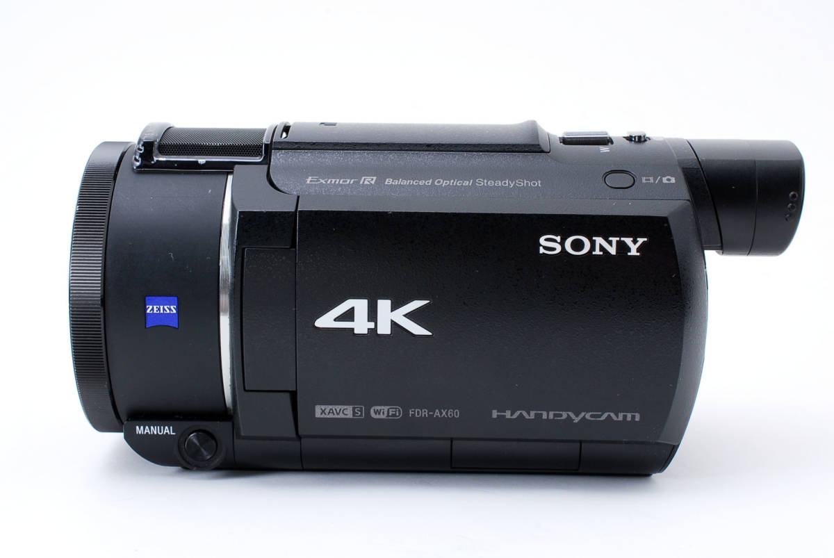 元箱 取扱説明書 ポーチ付！☆極上美品☆SONY FDR-AX60 4Kビデオカメラ