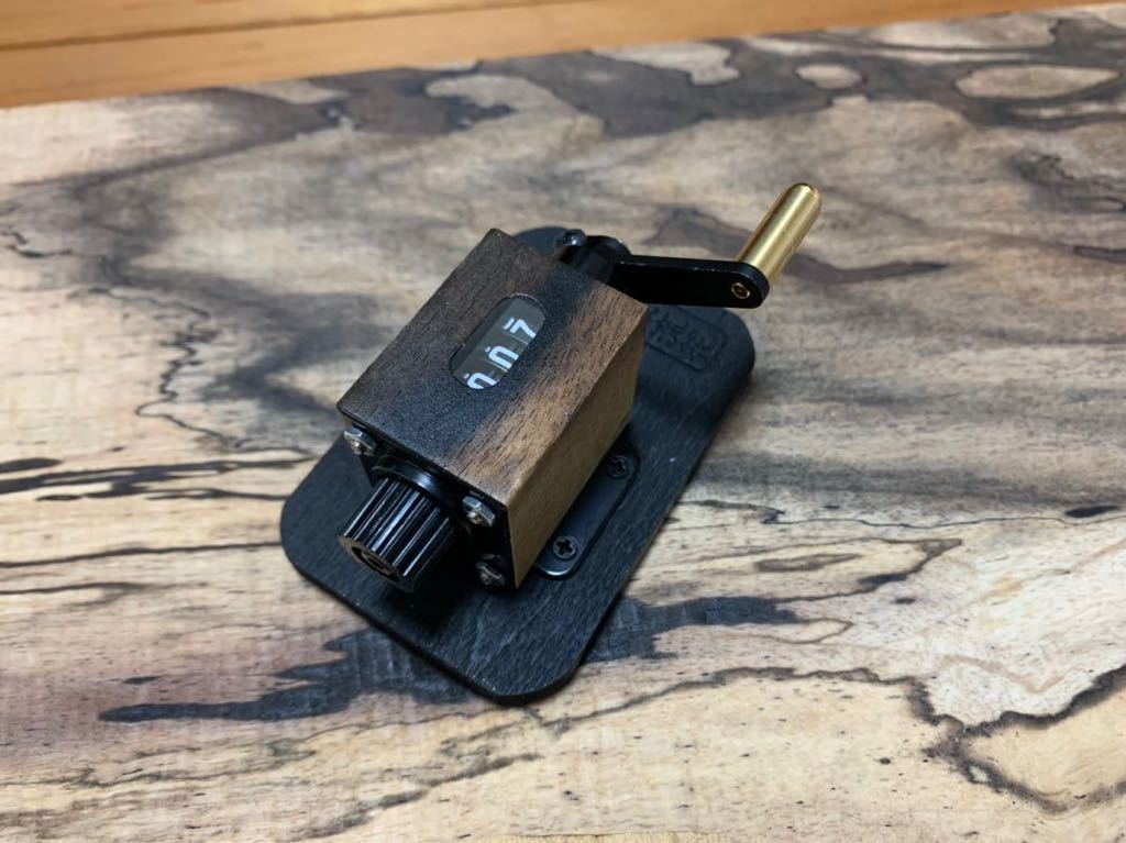 黒柿 3桁 カウンター 葉流花007 検)数取器、カウンタ、カウント、数 