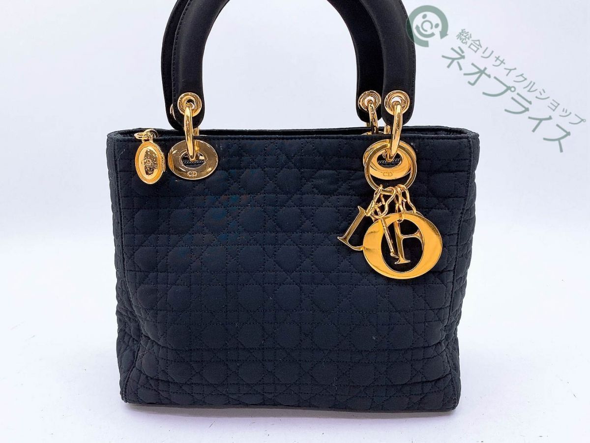 驚きの破格値，新作 TT3503 ベタ無し Dior レディディオール カナージュ ナイロン ハンド バッグ(レディディオール)｜売買されたオークション情報、yahooの商品情報をアーカイブ公開 - オークファン かばん、バッグ