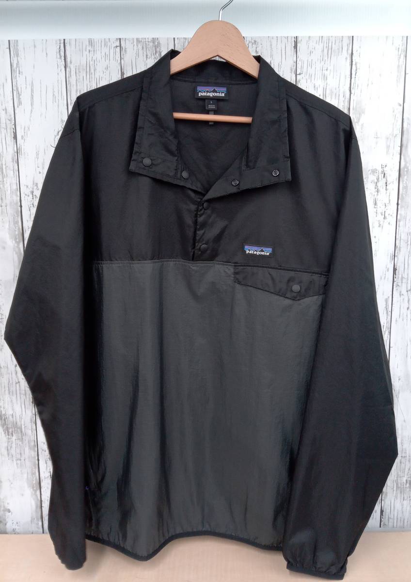 パタゴニア Houdini patagonia : 中古・古着通販 ナイロンジャケット Patagonia/パタゴニア/Houdini Snap-T Pullover/フーディニ・スナップT・プルオーバー/L/24150SP19/ブラック×グレー