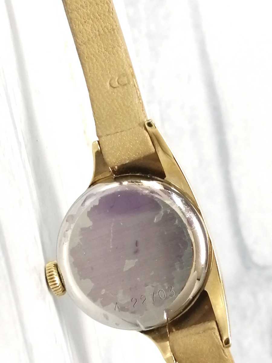 希少 BULOVA × DIOR Wネーム 手巻き レディース 腕時計 稼働品