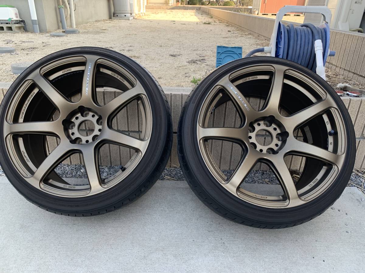 美品work emotion T7R 18インチ 9.5j+12 2本セット(5穴)｜売買された 