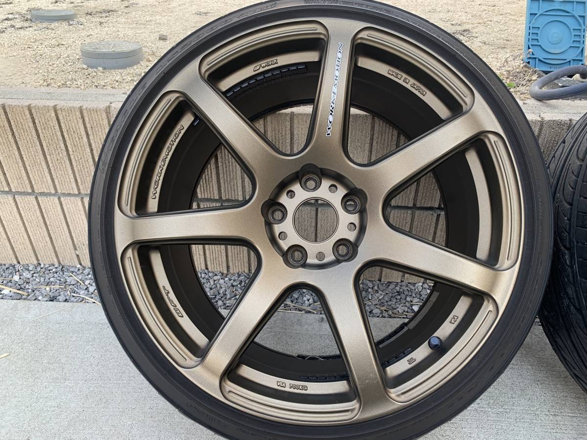 美品work emotion T7R 18インチ 9.5j+12 2本セット(5穴)｜売買された