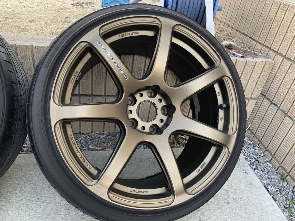 美品work emotion T7R 18インチ 9.5j+12 2本セット(5穴)｜売買された 