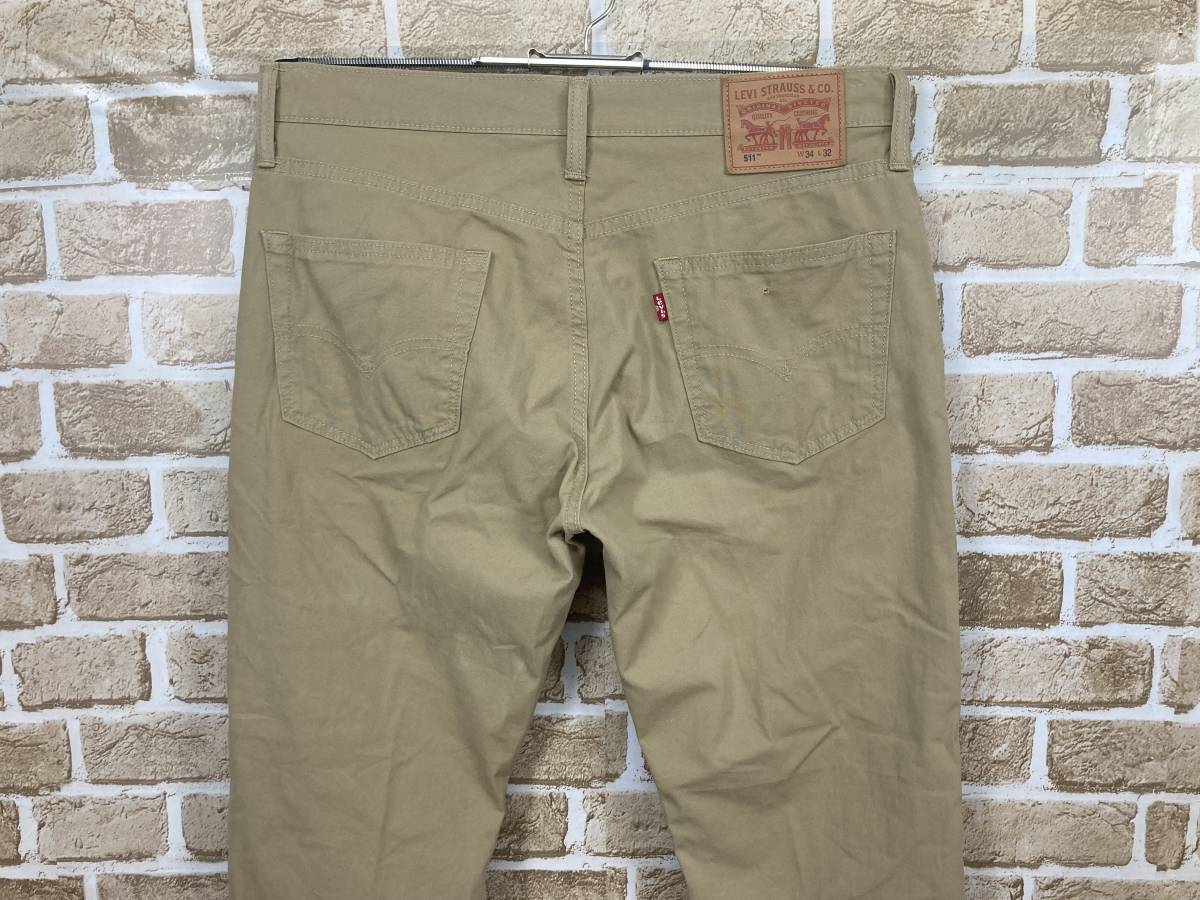 Levi S リーバイス 511 チノパン W34 L32 ベージュ 送料300円 ジッパーフライ ストレッチ パンツ 激安 格安 W34 売買されたオークション情報 Yahooの商品情報をアーカイブ公開 オークファン Aucfan Com