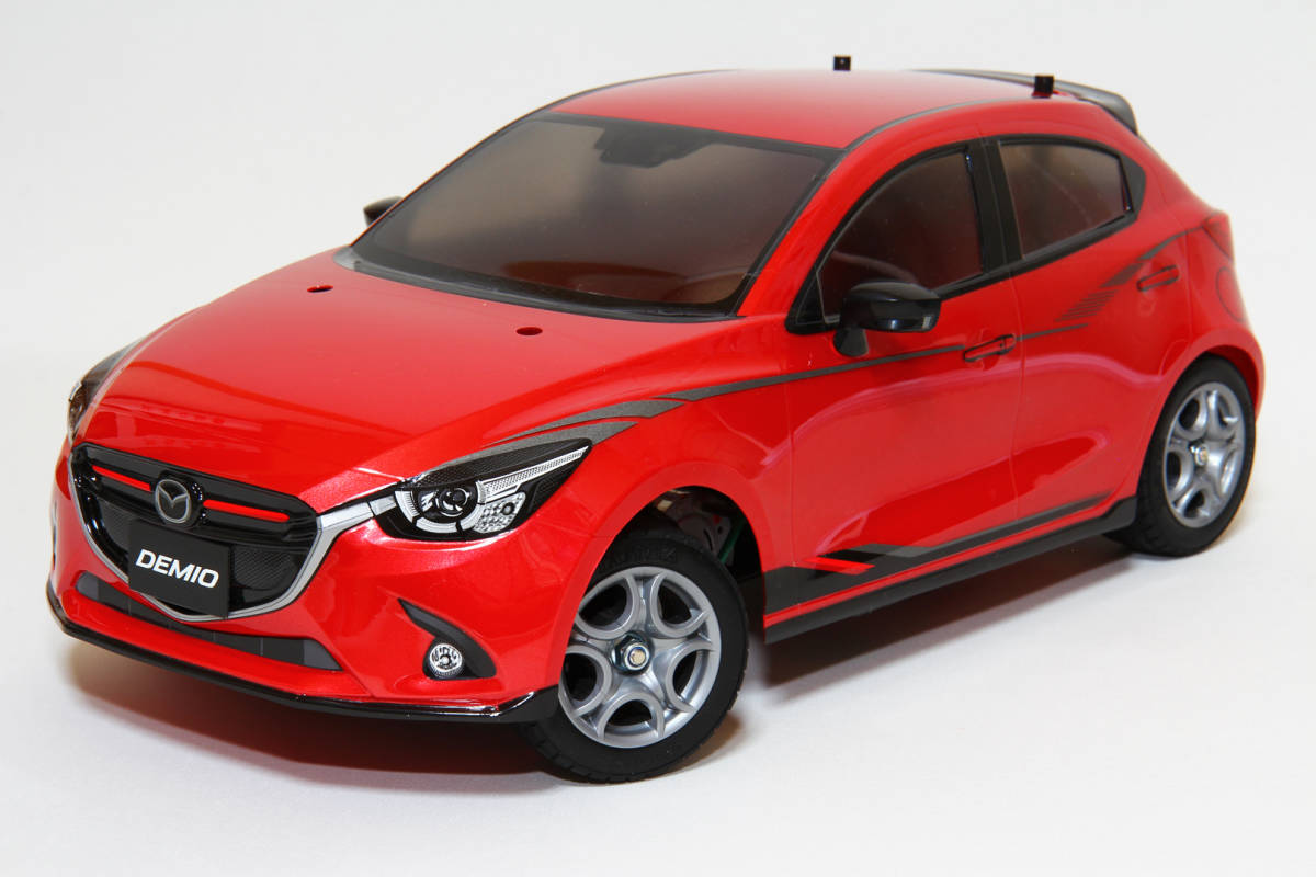 未走行 M-05 マツダ デミオ 540モーター＆HI-TECサーボ搭載済み。タミヤ TAMIYA MAZDA DEMIO_1