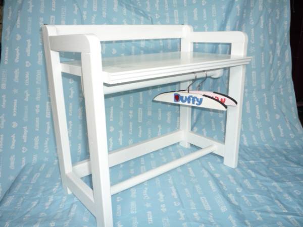 ダッフィー用コスチュームラック★コンパクトサイズ★白_1