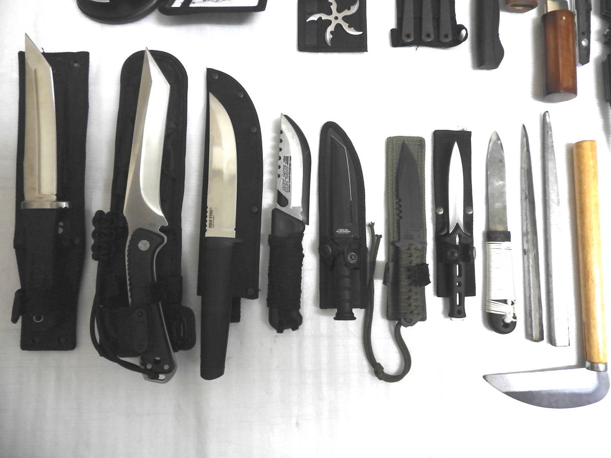 激レアナイフ、手裏剣、短刀,,,68点セットまとめ売り(ハンティング  