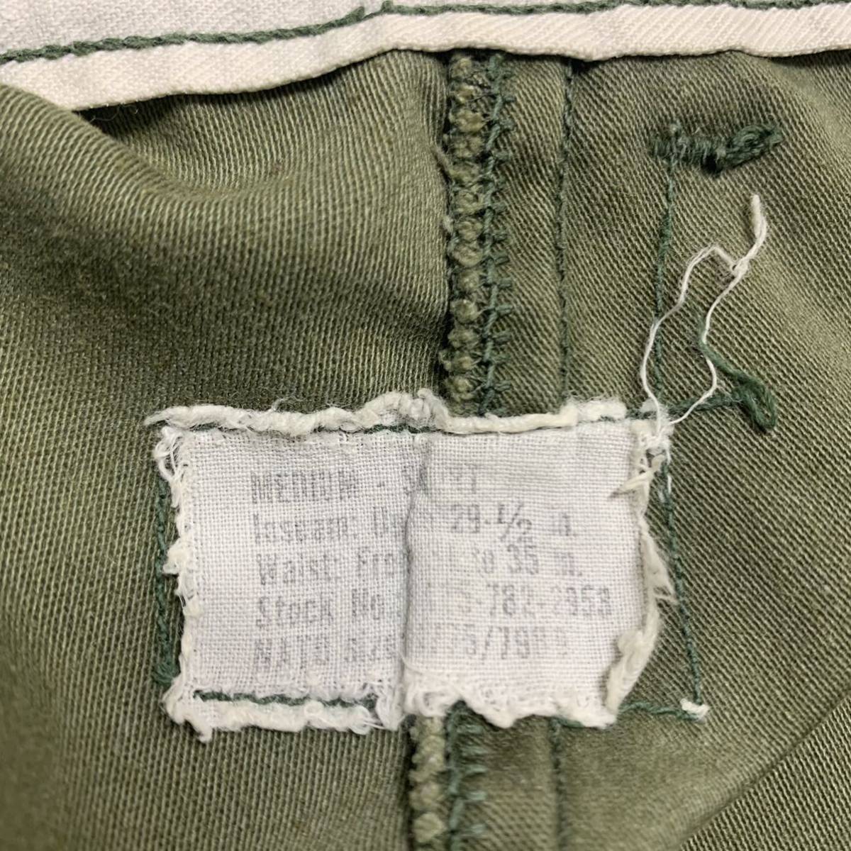 74's US ARMY M-65 フィールドパンツ カーゴパンツ WINFIELD M-S M-65 70s ARMY 74年 OG-107 カーゴパンツ