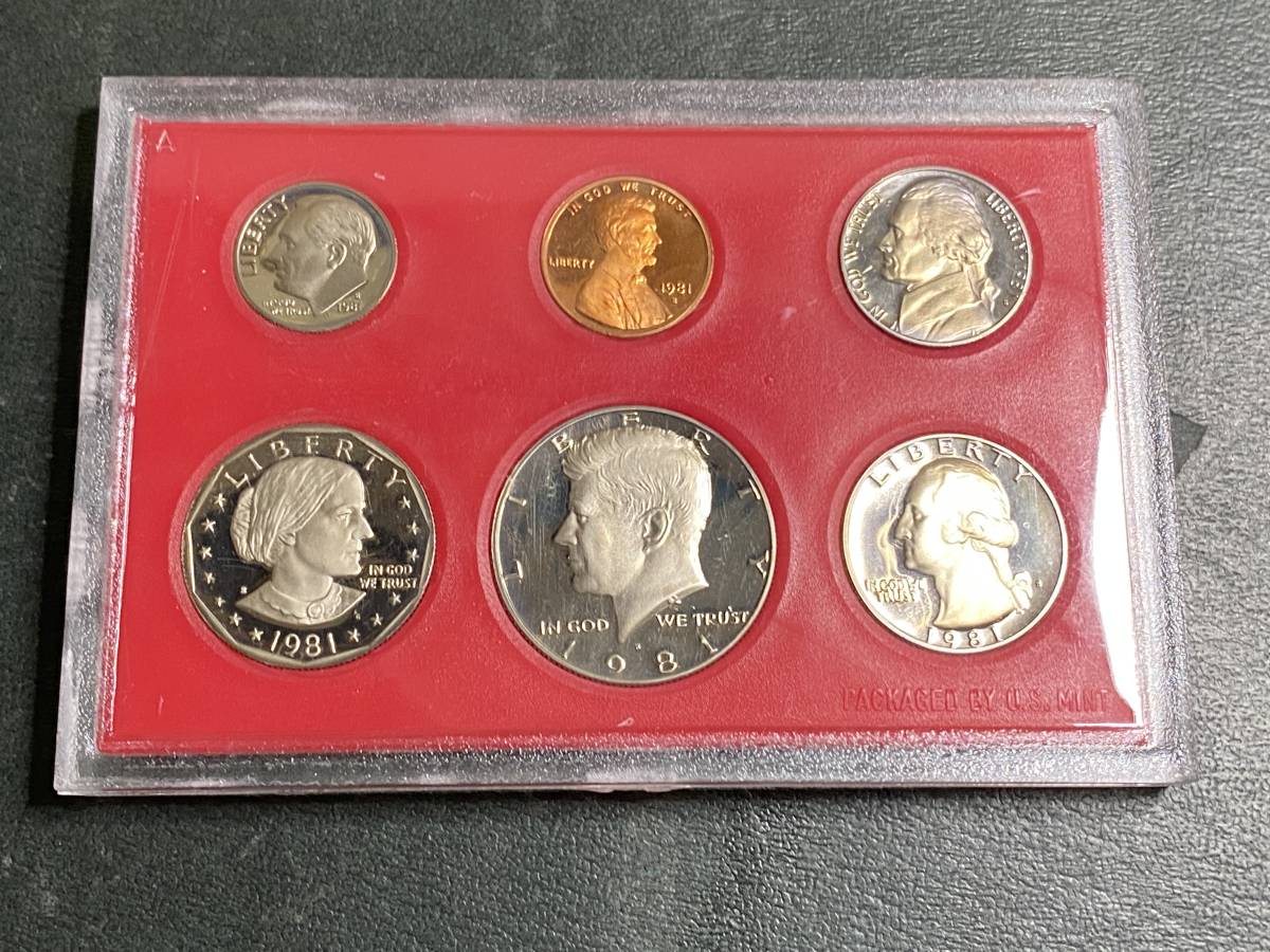 外国コインセット]1981年 アメリカ プルーフセット UNITED STATES PROOF SET リバティコイン6種[現状品](北アメリカ)｜売買されたオークション情報、Yahoo!オークション(旧ヤフオク!)  の商品情報をアーカイブ公開 - オークファン（aucfan.com）