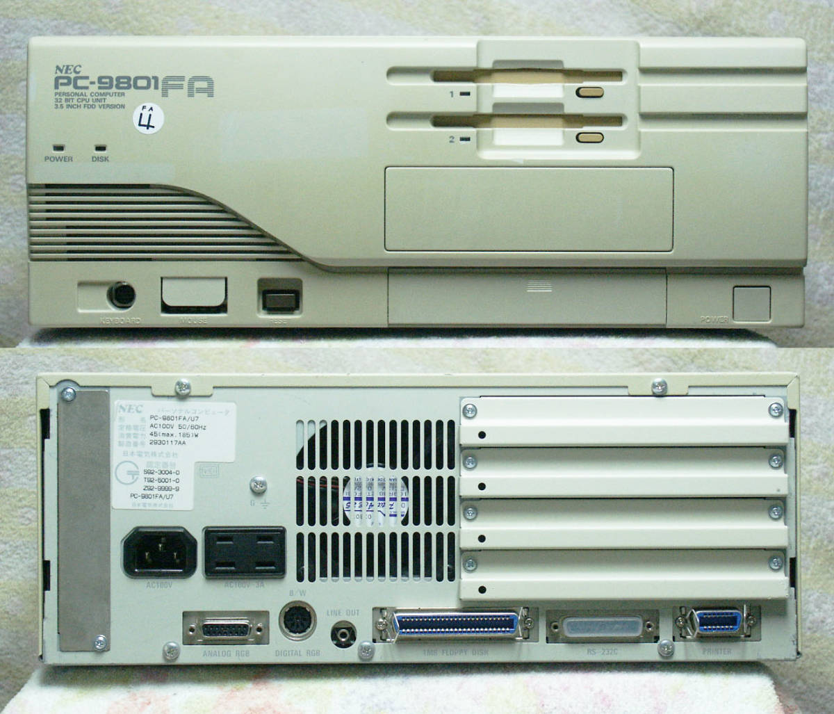 Yahoo!オークション 旧DOSソフト用PC-9801FA⁄U2 CPU PC-9801FS⁄U2 ⁄ PC 