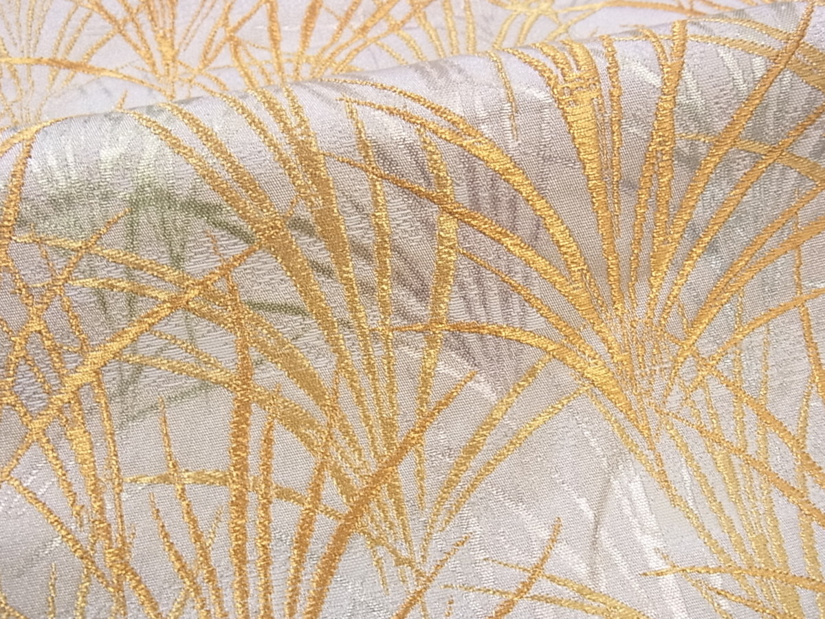 平和屋着物□龍村美術織物 たつむら 六通柄袋帯 大王松 金糸 逸品m1418