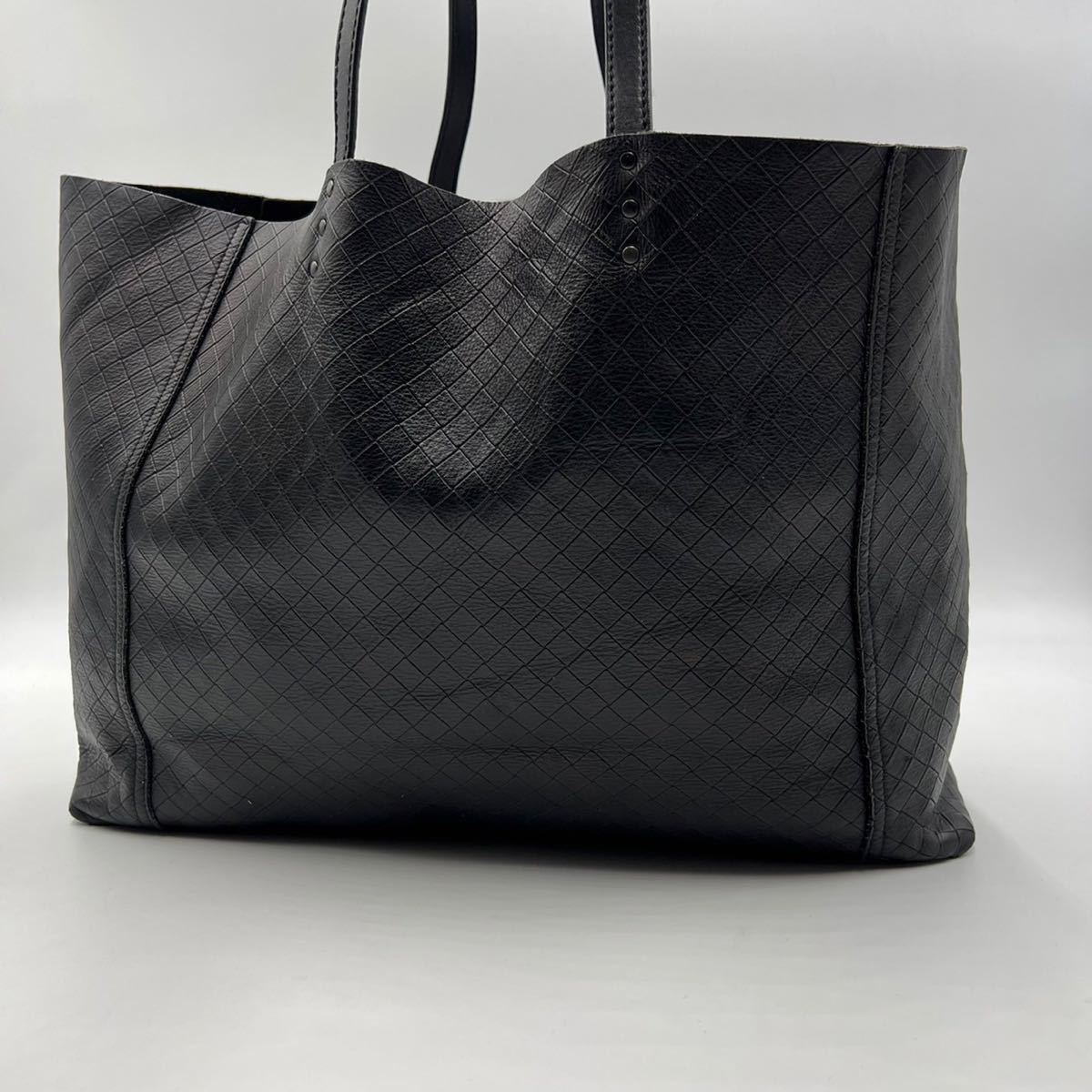 1円《極美品》BOTTEGA VENETA ボッテガ メンズ トートバッグ 