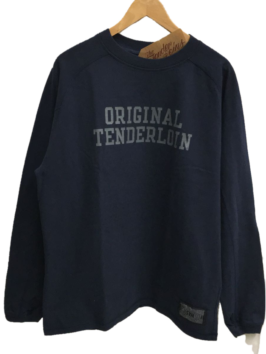 TENDERLOIN◇カットソー/M/コーデュロイ/NVY/プリント/21SS/Freedom