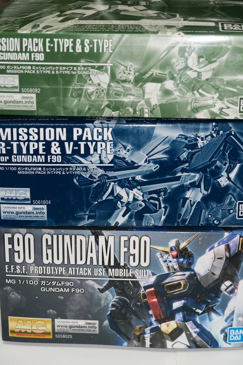 新品未開封3個セット□MG ガンダムF90本体 F90用ミッションパック E 