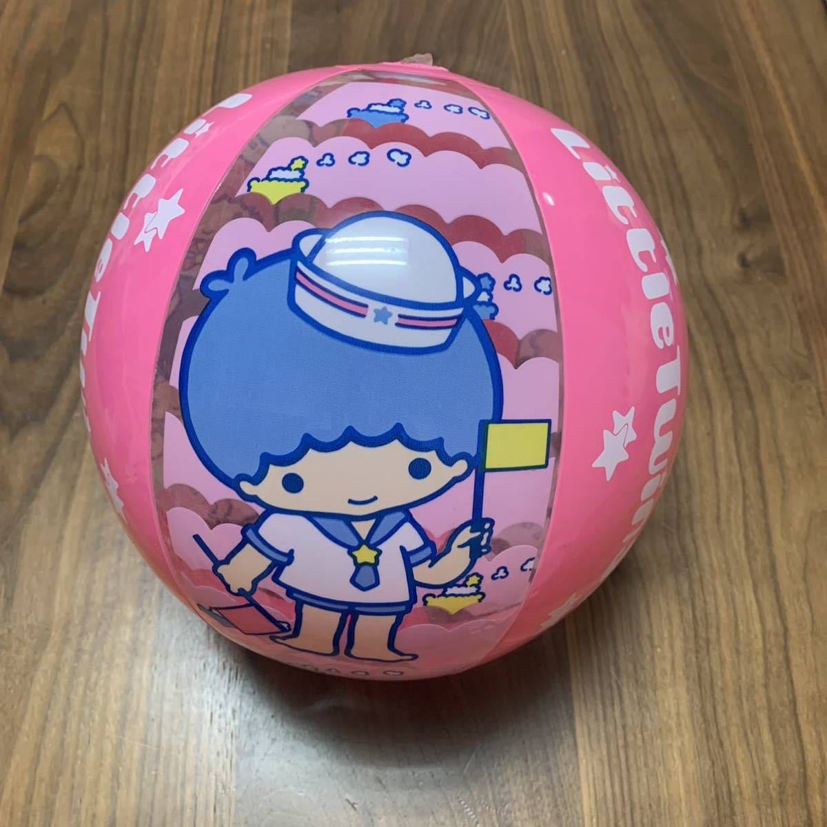 リトルツインスターズ キキララ ビーチボール 35cm サンリオ 旧タカラ 