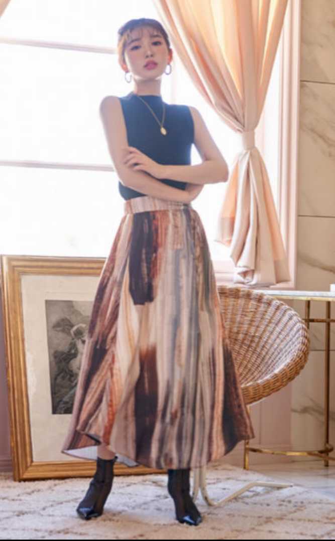 ダーリッチ ニュアンスフレア スカート エイミーイストワール リエンダ  