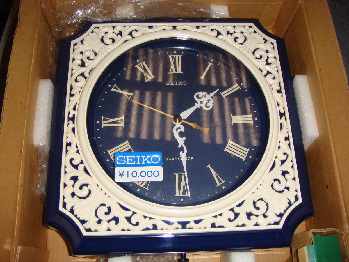 SEIKO トランジスタ 置時計 つくる 大型 ローマ数字