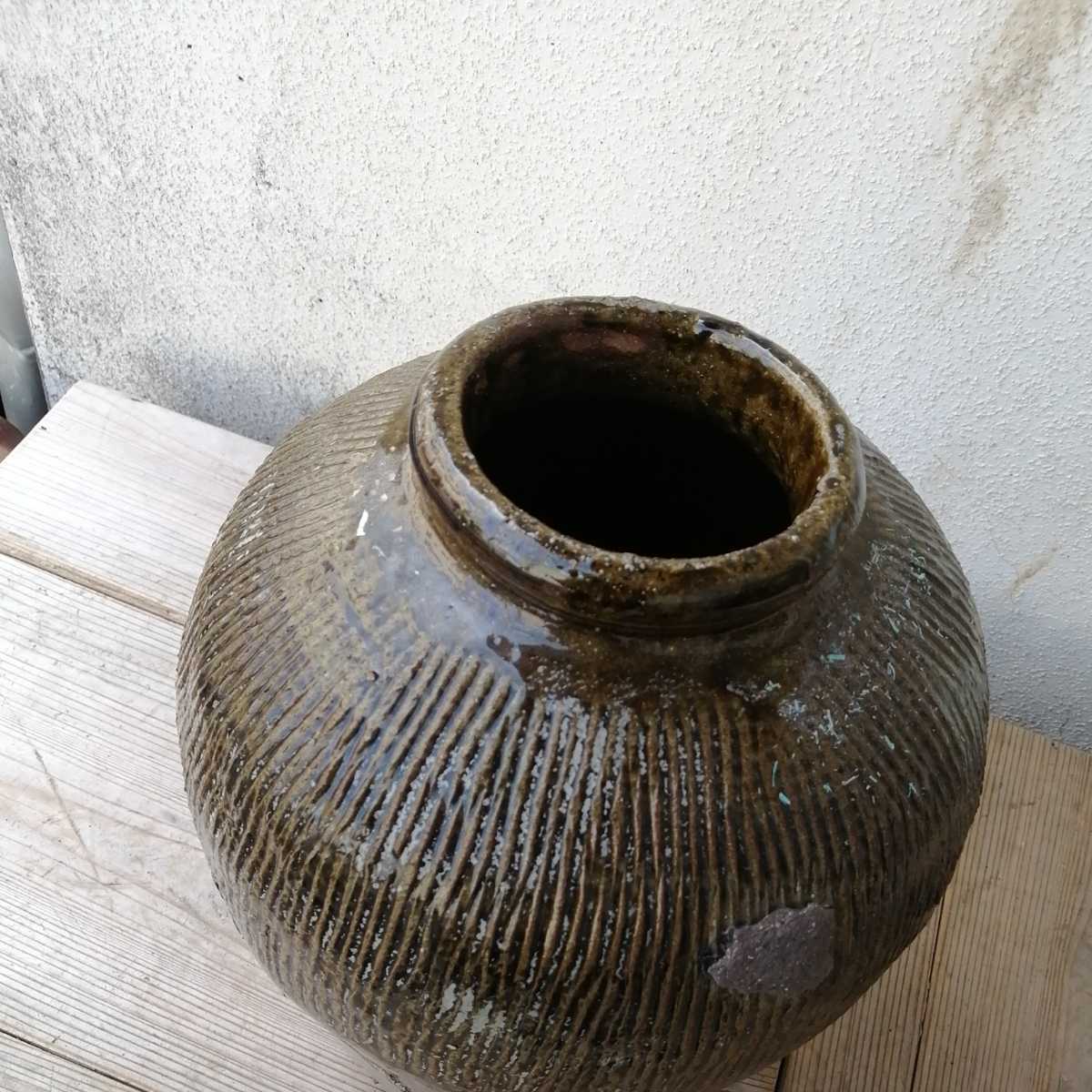 壺 花入れ オブジェ 薩摩 飾り壺 陶器 骨董 花器 【公式通販】