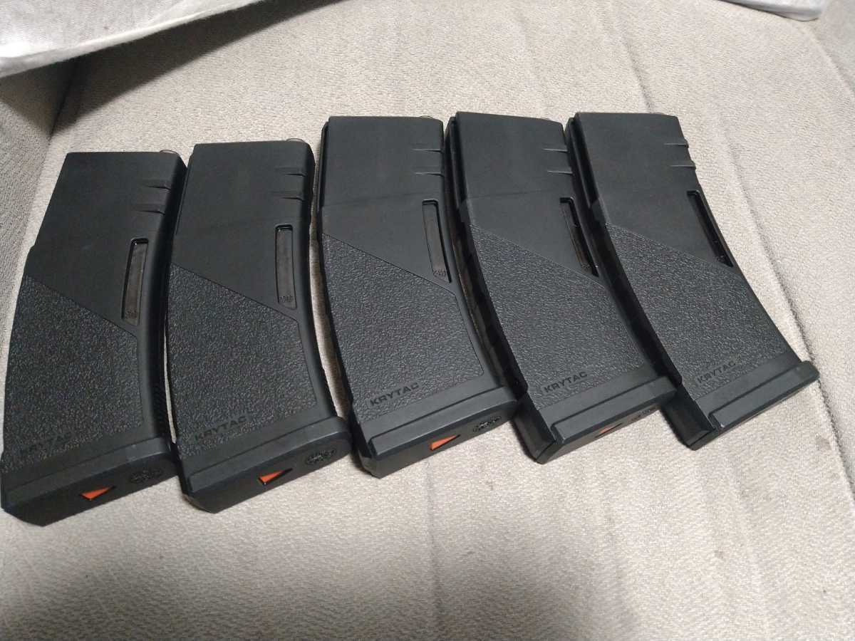 ミリタリー 未使用未開封品//[KRYTAC][M4 ポリマーマガジン]タン5本入り