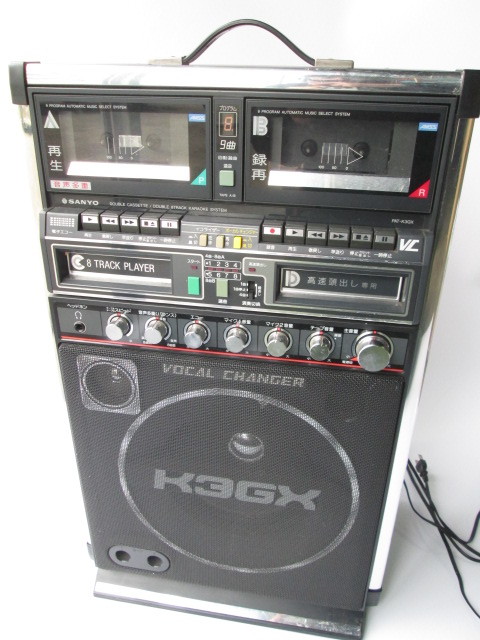 0323N400】 SANYO 三洋電機 PAT-K3GX 8トラ ホームカラオケ カラオケ