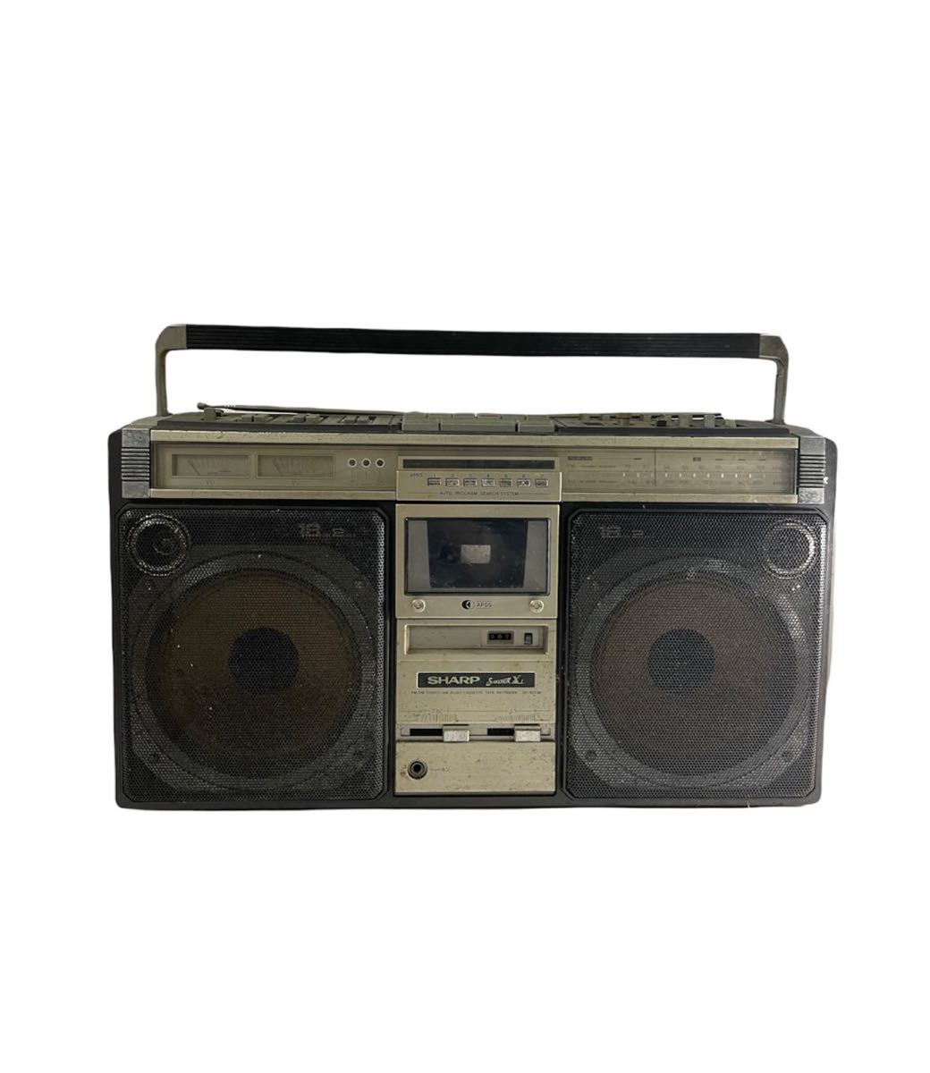 SHARP 数 ラジオ付ステレオテープレコーダーGF-505SB ジャンク品