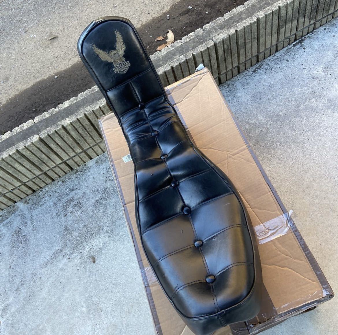 スポーツスター 03 シート ハーレー 純正 中古 キングアンドクイーン 