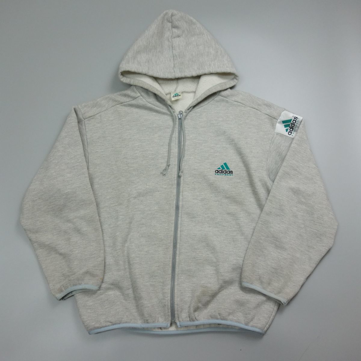 1円 90s adidas アディダス デサント製 エキップメント ロゴ刺繍