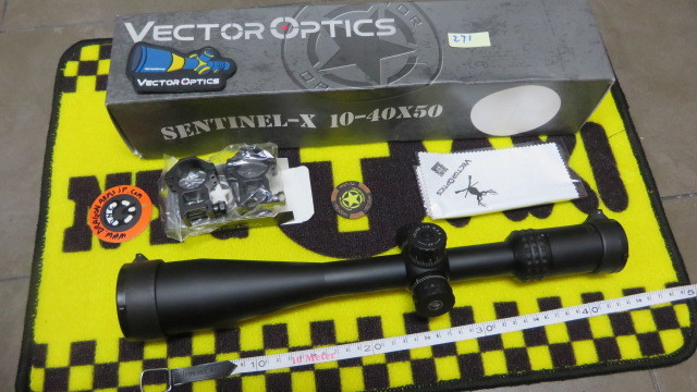 セール、271，新品VECTOR OPTICS製SENTINEL-X 10-40x50エアーガン