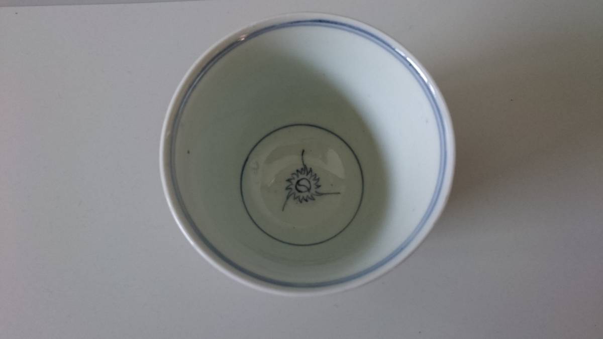 蕎麦猪口 古伊万里 古美術 古伊万里染付そば猪口10客 口径約8㎝ 東Y8