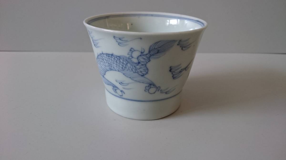 蕎麦猪口 古伊万里 古美術 古伊万里染付そば猪口10客 口径約8㎝ 東Y8