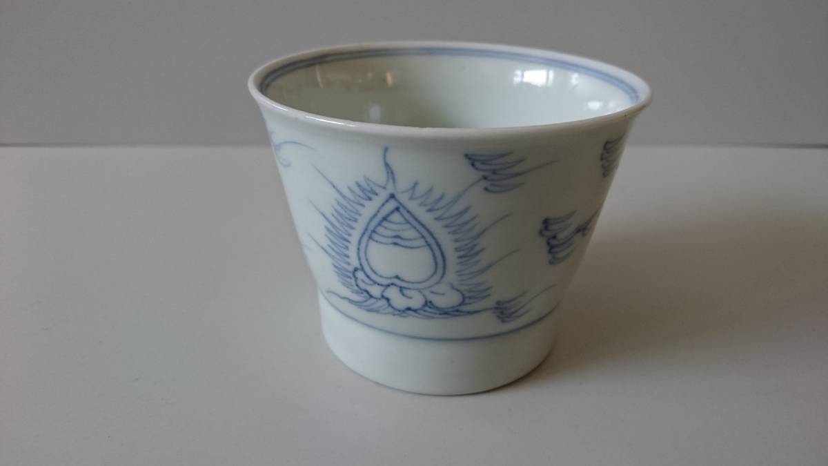 蕎麦猪口 古伊万里 古美術 古伊万里染付そば猪口10客 口径約8㎝ 東Y8